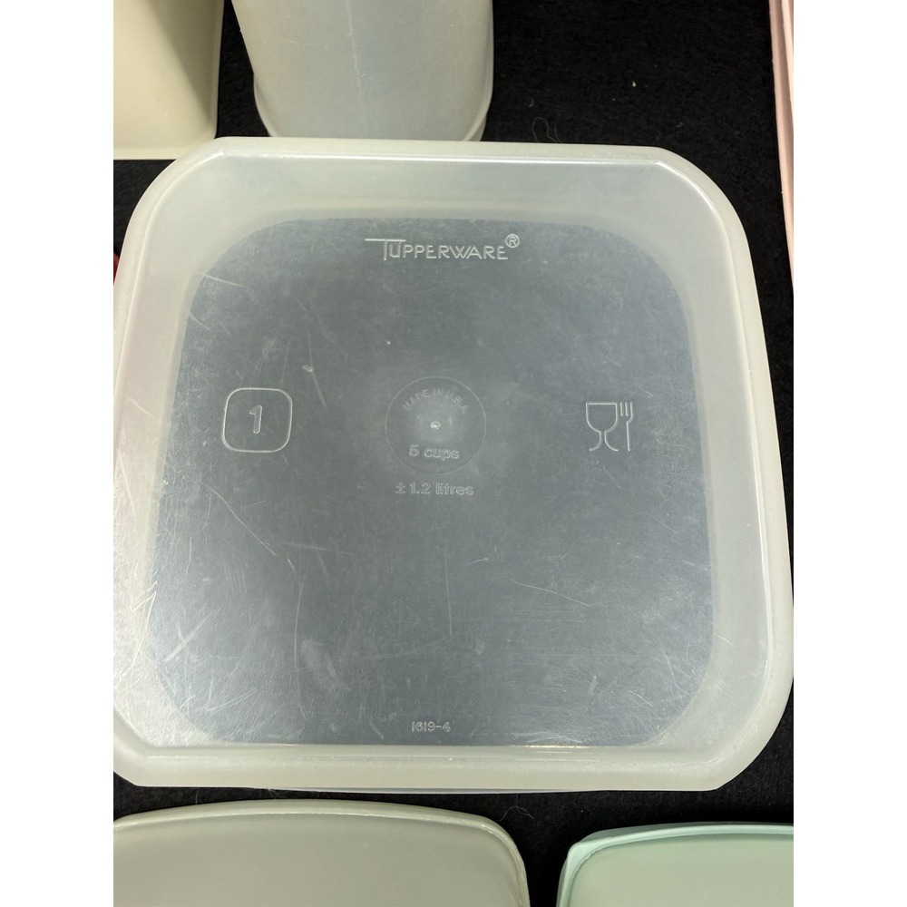 Vintage Tupperware Canister Storage Container Lot Modular Mates 14 Pc USA - Picture 9 of 13
